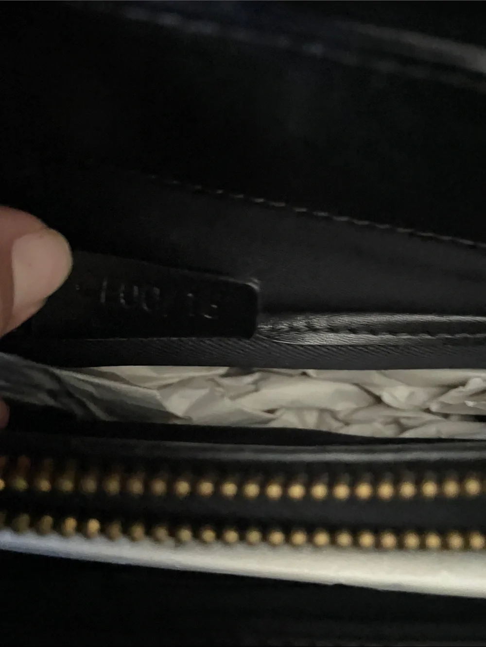 Celine Black Embossed Logo Leather Top-Handle Briefcase